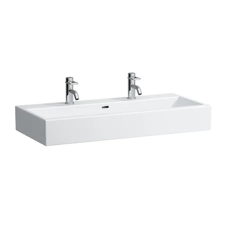 Laufen Living City Раковина, 2 отв, цвет: белый