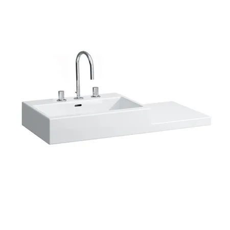 Laufen Living City Раковина, 3 отв, цвет: белый