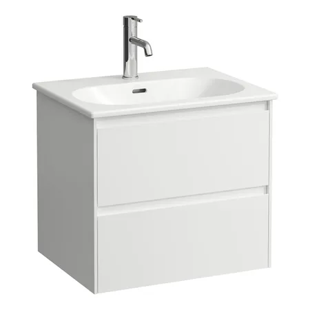 Laufen Lua База подвесная, с раковиной, с 1 отв, 2 ящика, цвет: белый матовый