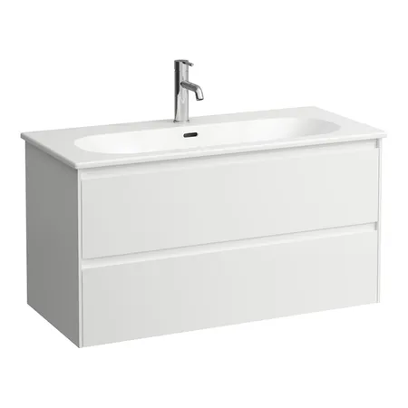 Laufen Lua База с раковиной, с 1 отв, 2 ящика, цвет: белый матовый
