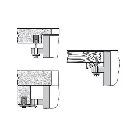 Laufen Universal Монтажный комплект для крепления встр. раковин снизу(для 8.1119.1; 8.1122.0; 8.1123.0; 8.1124.0; 8.1178.0/2;8.1319.2;8.1323.0)