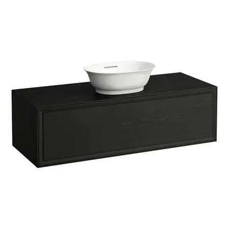 Laufen New Classic База подвесная с раковиной, 1 ящиком, цвет: черный дуб