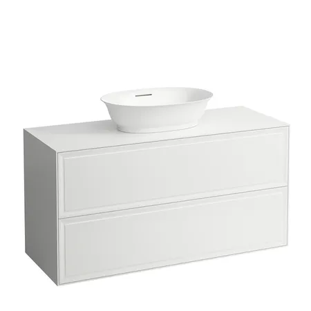 Laufen New Classic Тумба с раковиной, 2 ящика, подвесная, цвет: белый глянец
