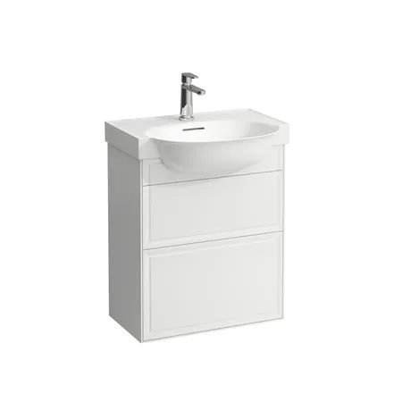 Laufen New Classic Тумба с раковиной, 2 ящика, подвесная, цвет: белый глянцевый