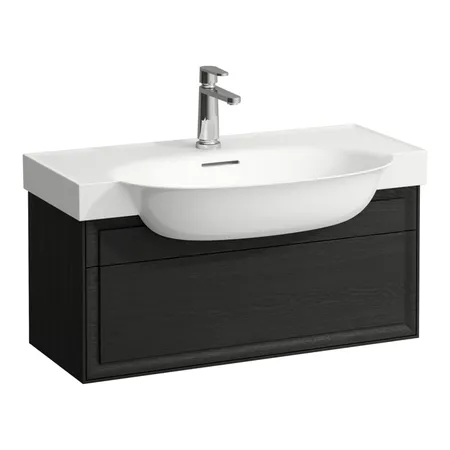 Laufen New Classic Тумба с раковиной, подвесная, 1 ящик, цвет: черный дуб