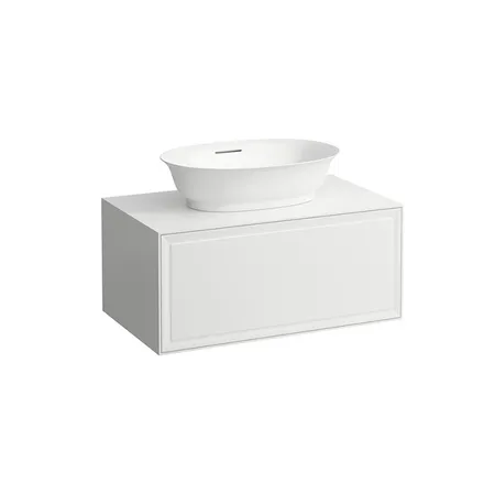 Laufen New Classic Тумба с раковиной, 1 ящик, подвесная, цвет: белый глянцевый (для раковины 812852, 812853)
