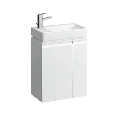 Laufen Pro База с раковиной, подвесная sx, полки справа, 1 дверка, цвет: белый глянцевый