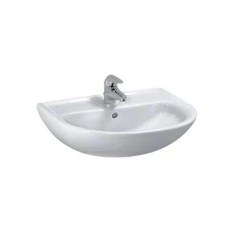 Laufen Pro Раковина, подвесная, с 1 отв, по центу, c переливом, цвет: белый