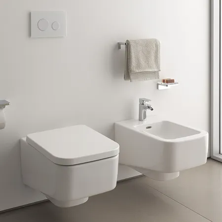 Laufen Pro S Биде подвесное, 1 отв. для смесителя, с переливом, цвет: белый