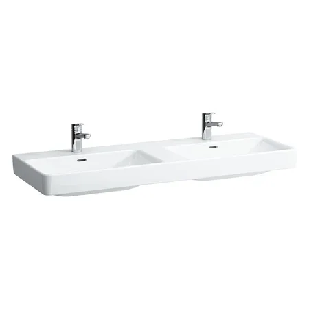 Laufen Pro S Раковина двойная, подвесная, с 1 отв, на каждую раковину, цвет: белый глянцевый