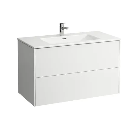 Laufen Pro S Тумба с раковиной, 1 отв, с 2 ящиками, цвет: белый матовый