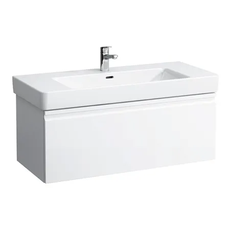 Laufen Pro S Тумба с раковиной, подвесная, 1 ящик, цвет: белый матовый