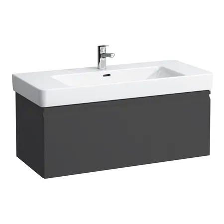 Laufen Pro S Тумба с раковиной, подвесная, 1 ящик, цвет: графит