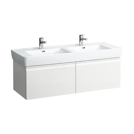 Laufen Pro Тумба с раковиной, 2 выдв ящика, цвет: белый глянцевый