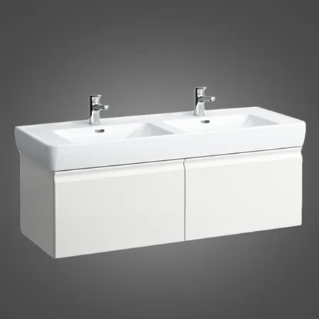 Laufen Pro Тумба с раковиной, подвесная, 2 выдв ящика, цвет: белый матовый