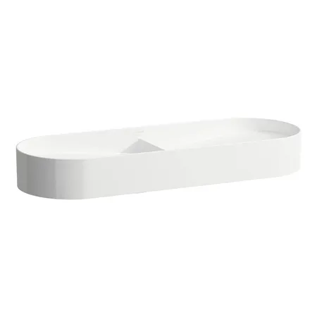 Laufen Sonar Раковина, двойная, накладная, без отв, без перелива, цвет: белый матовый