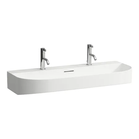 Laufen Sonar Раковина, накладная, 2 отв, цвет: белый