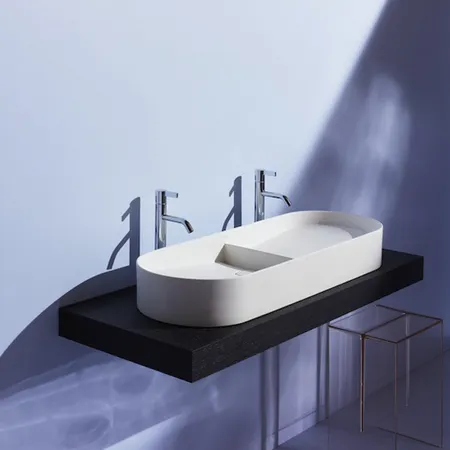 Laufen Sonar Раковина, без отв, двойная, без перелива, цвет: белый
