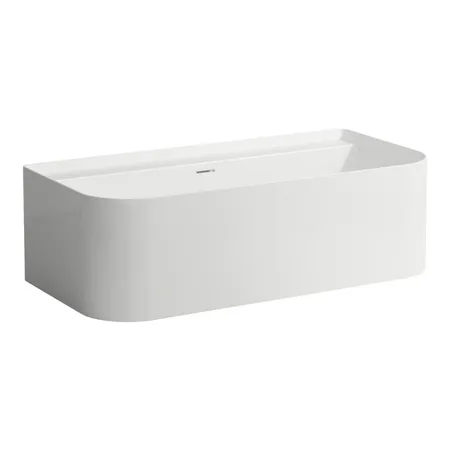 Laufen Sonar Ванна, пристенная, 5 отв, со слив-переливом, материалл: Marbond, цвет: белый