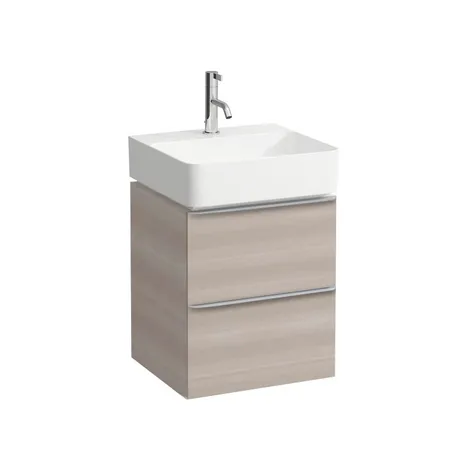 Laufen Space База с раковиной, подвесная, 1 отв, с 2 ящиками, цвет: светлый орех