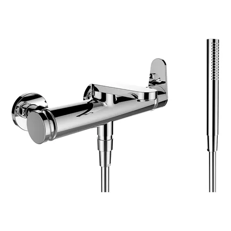 Laufen The New Classic Смеситель для ванны/душа, настенный, с ручным душем twinstick и шлангом, цвет: хром