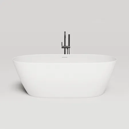LOFO by Salini Ванна отдельностоящая, донный клапан, сифон, слив-перелив, материал: Solid Surface, цвет: белый матовый