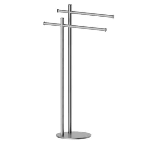 Newform Accessori tondi Полотенцедержатель напольный, цвет: PVD brushed gun metal
