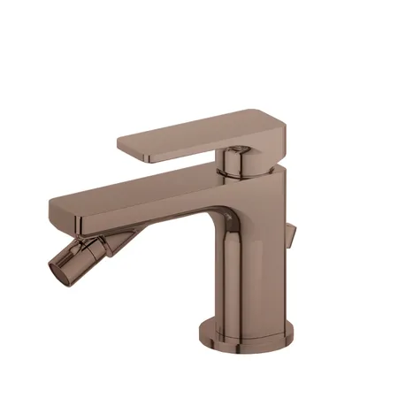Newform B-Easy Смеситель для биде, 1 отв, с донным клапаном, цвет: copper glossy