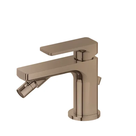 Newform B-Easy Смеситель для биде, 1 отв, с донным клапаном, цвет: gold satin