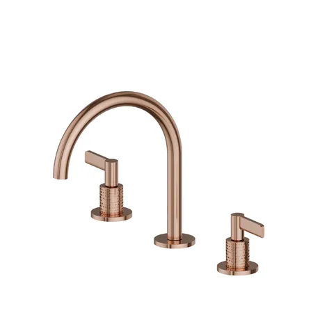 Newform Blink Chic Luxury Смеситель для раковины, 3 отв, цвет: PVD copper bronze