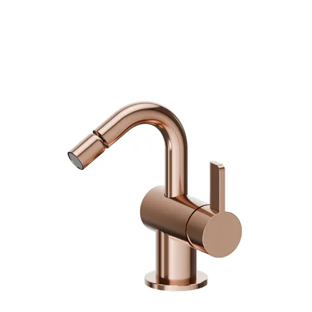 Newform Blink Chic Смеситель для биде, 1 отв, с донным клапаном, цвет: PVD copper bronze