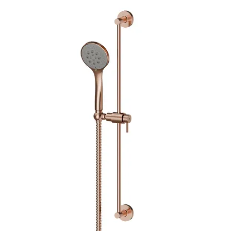 Newform Delta Zero Душевой гарнитур: штанга, ручной душ ABS, шланг, цвет: PVD copper bronze