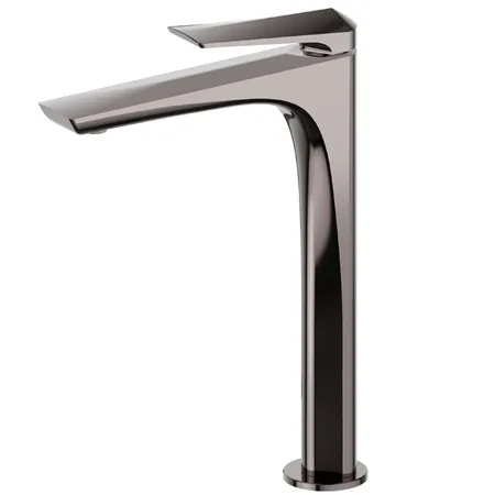 Newform Delta Zero Смеситель для раковины, 1 отв, высокий, цвет: PVD gun metal