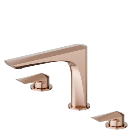 Newform Delta Zero Смеситель для раковины, 3 отв, цвет: PVD copper bronze
