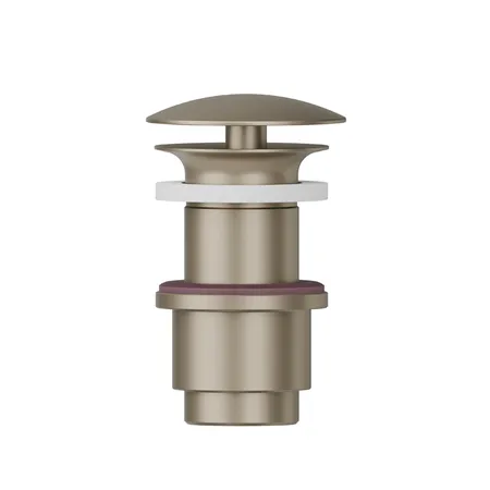 Newform Донный клапан, свободный слив, для раковины без перелива, Н min 40 - max, цвет: gold satin