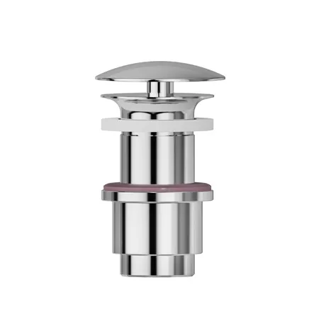 Newform Донный клапан, свободный слив, для раковины без перелива, Н min 40 - max, цвет: хром
