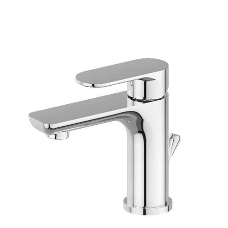 Newform Extro Смеситель для раковины, 1 отв, с донным клапаном, цвет: mixer хром