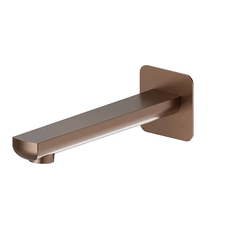 Newform Haka Излив для ванны, настенный, 1/2”, цвет: PVD brushed copper bronze