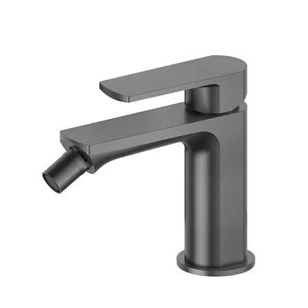 Newform Haka Смеситель для биде, 1 отв, без донного клапана, цвет: PVD brushed gun metal
