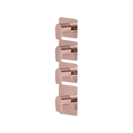 Newform Haka Смеситель для душа, термостатический, на 3 потока, цвет: PVD brushed copper bronze