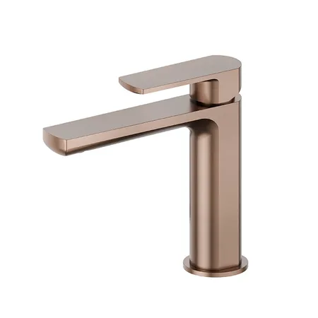 Newform Haka Смеситель для раковины, 1 отв, без донного клапана, цвет: PVD brushed copper bronze