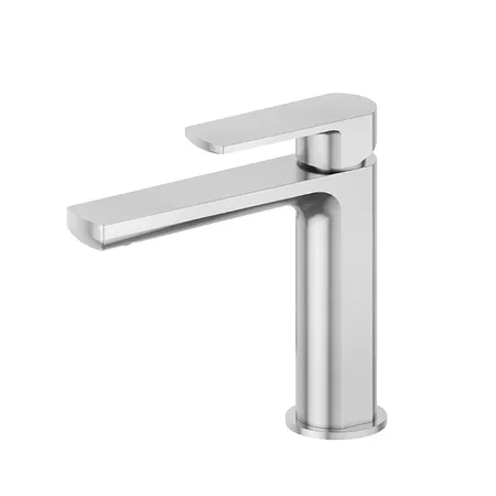 Newform Haka Смеситель для раковины, 1 отв, без донного клапана, цвет: PVD brushed stainless steel