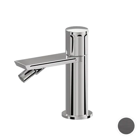 Newform Ionika Смеситель для биде, на 1 отв, излив:, цвет: PVD brushed stainless Stell