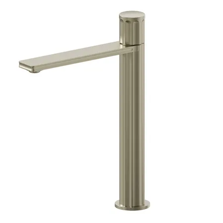Newform Ionika Смеситель для раковины, 1 отв, высокий, цвет: PVD brushed pale gold