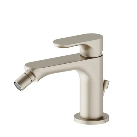 Newform Linfa II Смеситель для биде, 1 отв, с донным клапаном, цвет: gold satin