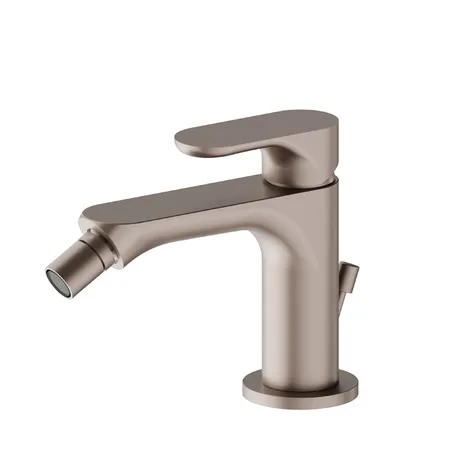 Newform Linfa II Смеситель для биде, 1 отв, с донным клапаном, цвет: copper glossy