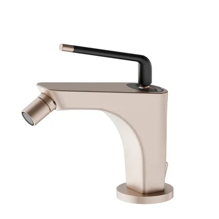 Newform O'Rama Смеситель для биде, 1 отв, с донным клапаном, цвет: copper satin