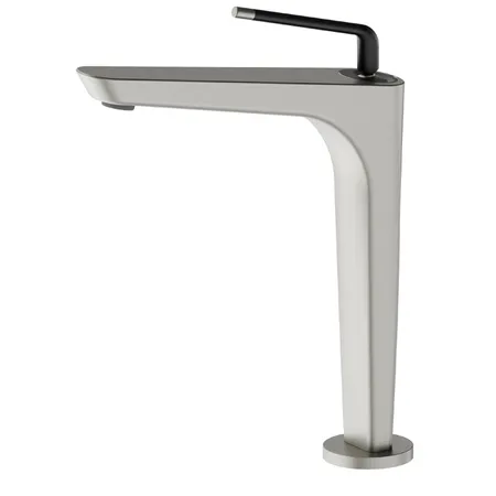 Newform O'Rama Смеситель для раковины, 1 отв, высокий, цвет: titanium satin