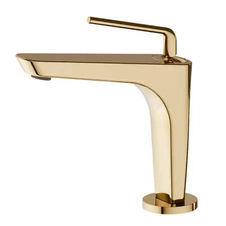 Newform O'Rama Смеситель для раковины, 1 отв, цвет: PVD glossy gold