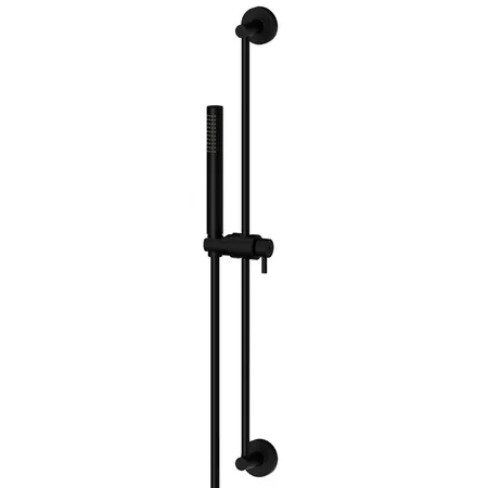Newform Shower set Душевой гарнитур: штанга, ручной душ из латуни, шланг, цвет: flexible черный матовый